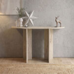 Κονσόλα Cortado Megapap χρώμα travertine 120x35x75εκ. - Image 3