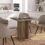 Τραπέζι Allos Megapap χρώμα καρυδί 75x75x77εκ. - Image 6