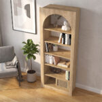 Βιβλιοθήκη Voila Megapap χρώμα sepet oak 74x35x180εκ. - Image 3