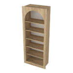 Βιβλιοθήκη Voila Megapap χρώμα sepet oak 74x35x180εκ. - Image 8
