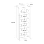 Βιβλιοθήκη Voila Megapap χρώμα sepet oak 74x35x180εκ. - Image 9