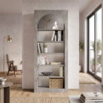 Βιβλιοθήκη Voila Megapap χρώμα γκρι σκυροδέματος 74x35x180εκ. - Image 5
