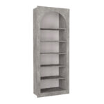 Βιβλιοθήκη Voila Megapap χρώμα γκρι σκυροδέματος 74x35x180εκ. - Image 7