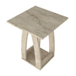 Τραπεζάκι βοηθητικό - Κομοδίνο Deros Megapap χρώμα travertine 45x45x56εκ. - Image 10