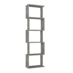 Βιβλιοθήκη Alvina Megapap χρώμα γκρι σκυροδέματος 45x19,6x158,8εκ. - Image 6