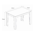 Τραπέζι Darlen Megapap χρώμα γκρι σκυροδέματος 125x72x74εκ. - Image 9