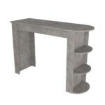 Τραπέζι μπαρ Vigne Megapap χρώμα γκρι σκυροδέματος 150x51,6x101,8εκ. - Image 8