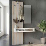 Έπιπλο εισόδου Elois Megapap χρώμα λευκό - sepet oak 96,6x26,8x195,5εκ. - Image 6
