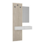 Έπιπλο εισόδου Elois Megapap χρώμα λευκό - sepet oak 96,6x26,8x195,5εκ. - Image 7