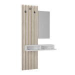 Έπιπλο εισόδου Elois Megapap χρώμα λευκό - sepet oak 96,6x26,8x195,5εκ. - Image 8