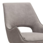 Πολυθρόνα τραπεζαρίας Alessia Megapap περιστρεφόμενη elephant grey ύφασμα - μεταλλικό μαύρο πόδι 58x66x85εκ. - Image 7