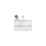 Βάση PVC με δύο συρτάρια και νιπτήρα Marble IVA 80 KARAG 80x50x51cm