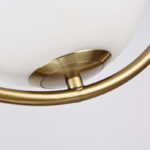 SE 110-7 PRATO PENDANT BRASS GOLD WITH 7 OPAL GLASSES Φ15 Γ4 - Image 3