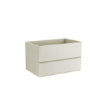 Βάση PVC με δύο συρτάρια Cream White SIMPLA 80 KARAG 80x50x50cm