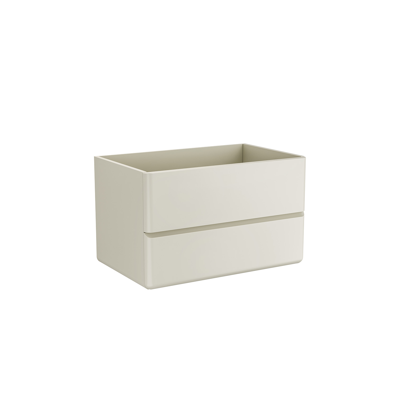 SIM80P Βάση PVC με δύο συρτάρια Cream White SIMPLA 80 KARAG 80x50x50cm - Image 1