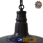 GLOBOSTAR® RAY 01048 Vintage Κρεμαστό Φωτιστικό Οροφής με Ντουί 1 x E27 AC 220-240V IP20 - Μαύρο - Μ46 x Π46 x Υ25cm - Image 6