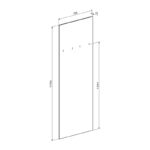 Έπιπλο εισόδου Ansia pakoworld καρυδί oak 210x44,7x175εκ - Image 7