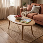 Τραπέζι σαλονιού Sartori pakoworld oak 90x45x43εκ