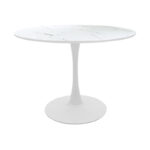 Τραπεζαρία Julita-Balou pakoworld σετ 5τεμ pp-mdf λευκo Φ100x73εκ - Image 6