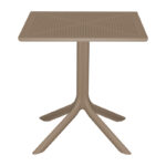 Τραπεζαρία Groovy Zoi pakoworld σετ 3τεμ cappuccino PP 60x60x76εκ - Image 4