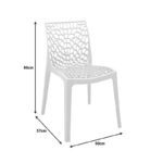Τραπεζαρία Mercon Hush pakoworld σετ 3τεμ cappuccino PP Φ60x75εκ - Image 6