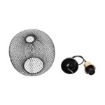 GLOBOSTAR® WIRE LE-201-0019 Μοντέρνο Κρεμαστό Φωτιστικό Οροφής με Ντουί 1 x E27 AC 220-240V IP20 - Μαύρο & Χρυσό - Μ25 x Π25 x Υ32cm - Image 11