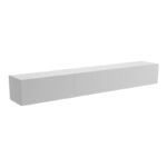 Έπιπλο τηλεόρασης επιτοίχιο με Led Rival pakoworld λευκό 210x35x30εκ - Image 3