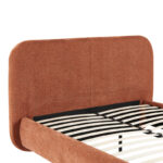 Κρεβάτι Salena pakoworld terracotta ύφασμα 160x200εκ - Image 5