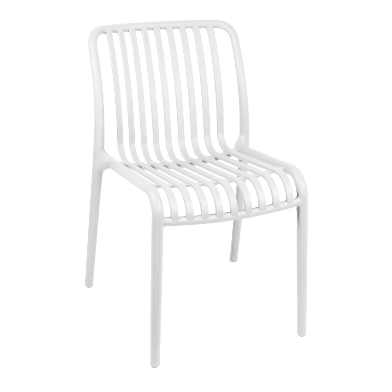 326-000001 Καρέκλα Zoi pakoworld pp σε λευκή απόχρωση 42x58x79εκ - Image 1