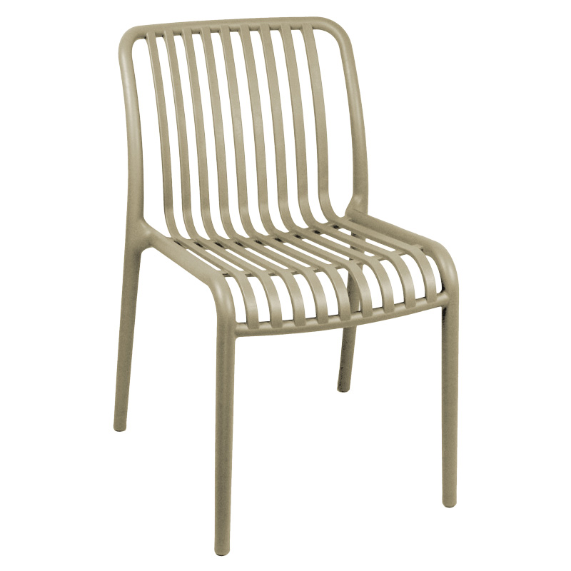 326-000003 Καρέκλα Zoi pakoworld pp σε απόχρωση cappucino 42x58x79εκ - Image 1