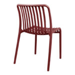 Καρέκλα Zoi pakoworld στοιβαζόμενη terracotta PP 42x58x79εκ - Image 2
