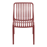 Καρέκλα Zoi pakoworld στοιβαζόμενη terracotta PP 42x58x79εκ - Image 4