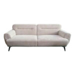 Καναπές τριθέσιος Anbola pakoworld εκρού ύφασμα 213x87x80εκ - Image 3