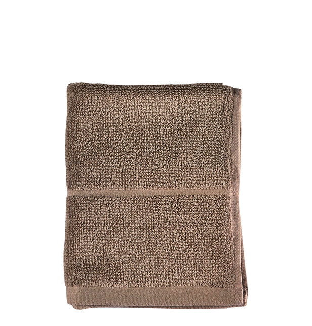 3990_brown_aligned_standard Zone Denmark Πετσέτα Χεριών Βαμβακερή 30x30 - Sauna Taupe - Image 1