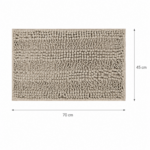Πατάκι Μπάνιου Chenille 45x70cm Μπεζ MRShome - Image 4