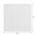 Αντιολισθητικό Πατάκι Μπάνιου TPR 52x52cm Λευκό MRShome - Image 4