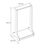 Έπιπλο εισόδου Glimer Megapap χρώμα φυσικό οξιάς 88,2x34,6x128εκ. - Image 2