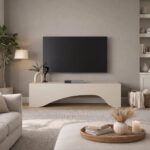 Έπιπλο τηλεόρασης Mara Megapap με LED χρώμα sandstone 150x31,4x40εκ. - Image 5