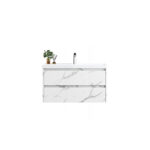 Βάση PVC με δύο συρτάρια και νιπτήρα Marble IVA 100 KARAG 100x50x45cm