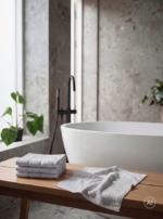 Zone Denmark Πετσέτα Χεριών Βαμβακερή 30x30 - Sauna Soft Grey - Image 2