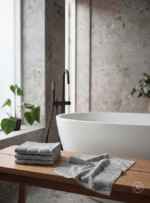 Zone Denmark Πετσέτα Χεριών Βαμβακερή 30x30 - Sauna Grey - Image 2