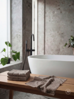 Zone Denmark Πετσέτα Χεριών Βαμβακερή 30x30 - Sauna Taupe - Image 2