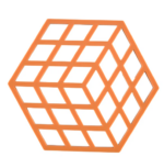 Zone Denmark Σουπλά Για Ζεστά Σκεύη Σιλικόνης 16x14 - Cube Orange