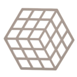 Zone Denmark Σουπλά Για Ζεστά Σκεύη Σιλικόνης 16x14 - Cube Taupe