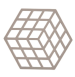 Zone Denmark Σουπλά Για Ζεστά Σκεύη Σιλικόνης 16x14 - Cube Taupe