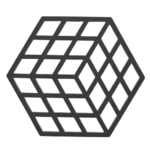 Zone Denmark Σουπλά Για Ζεστά Σκεύη Σιλικόνης 16x14 - Cube Black