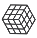 Zone Denmark Σουπλά Για Ζεστά Σκεύη Σιλικόνης 16x14 - Cube Black